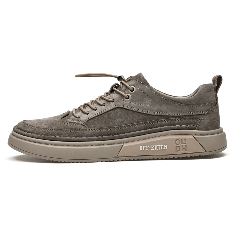 Men Shoes Genuine Leather Loafers Breathable Autumn lace up comfortable Casual Shoes Outdoor Men Sneakers