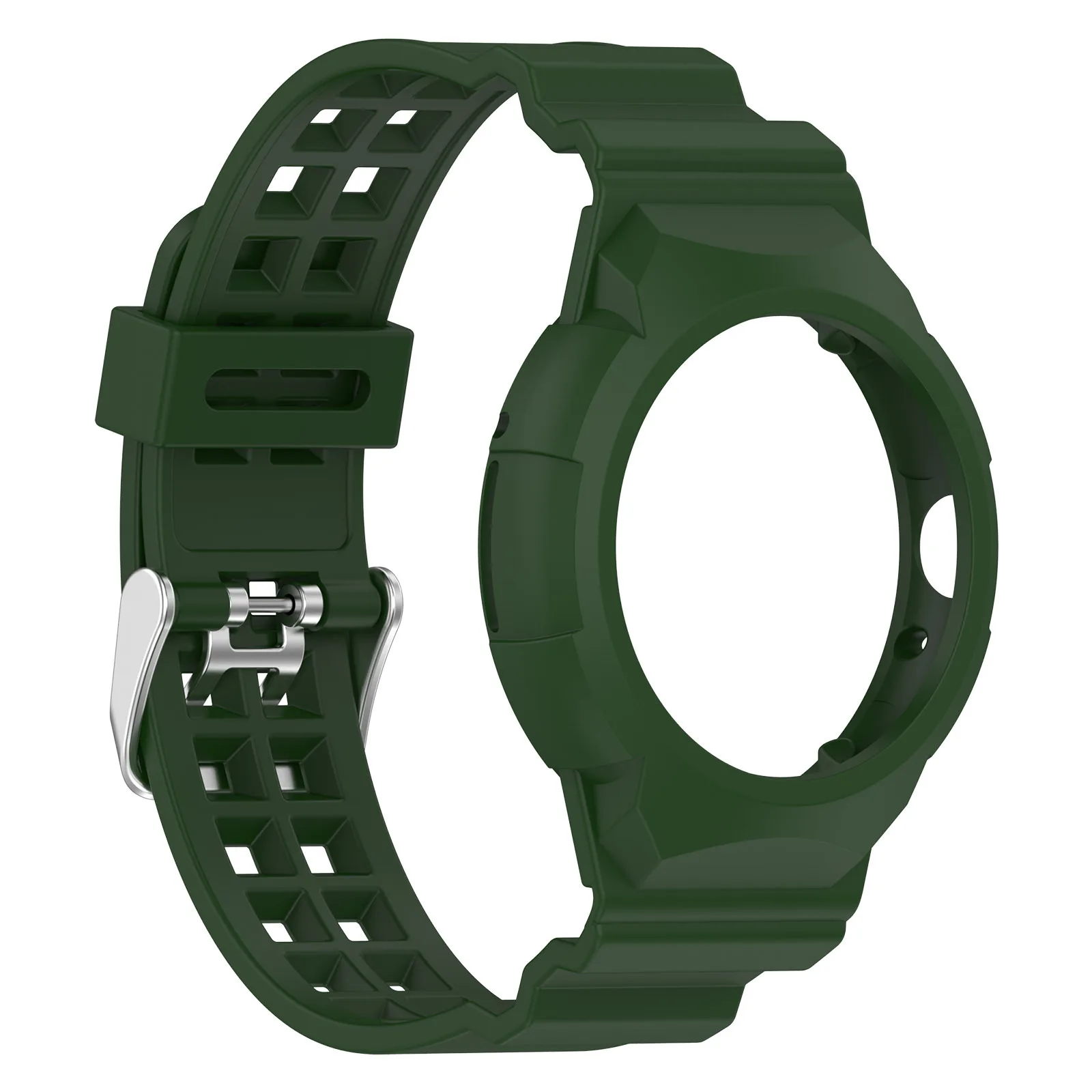 Transparent TPU Case with Integrated Wristband for Pixel Watch 2 - Sporty Smartwatch Accessory Strap