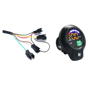 A07I Ebike Acceleratore Display digitale per bicicletta Facile da installare Buona compatibilità Misurazione della velocità del chilometraggio Display della tensione B