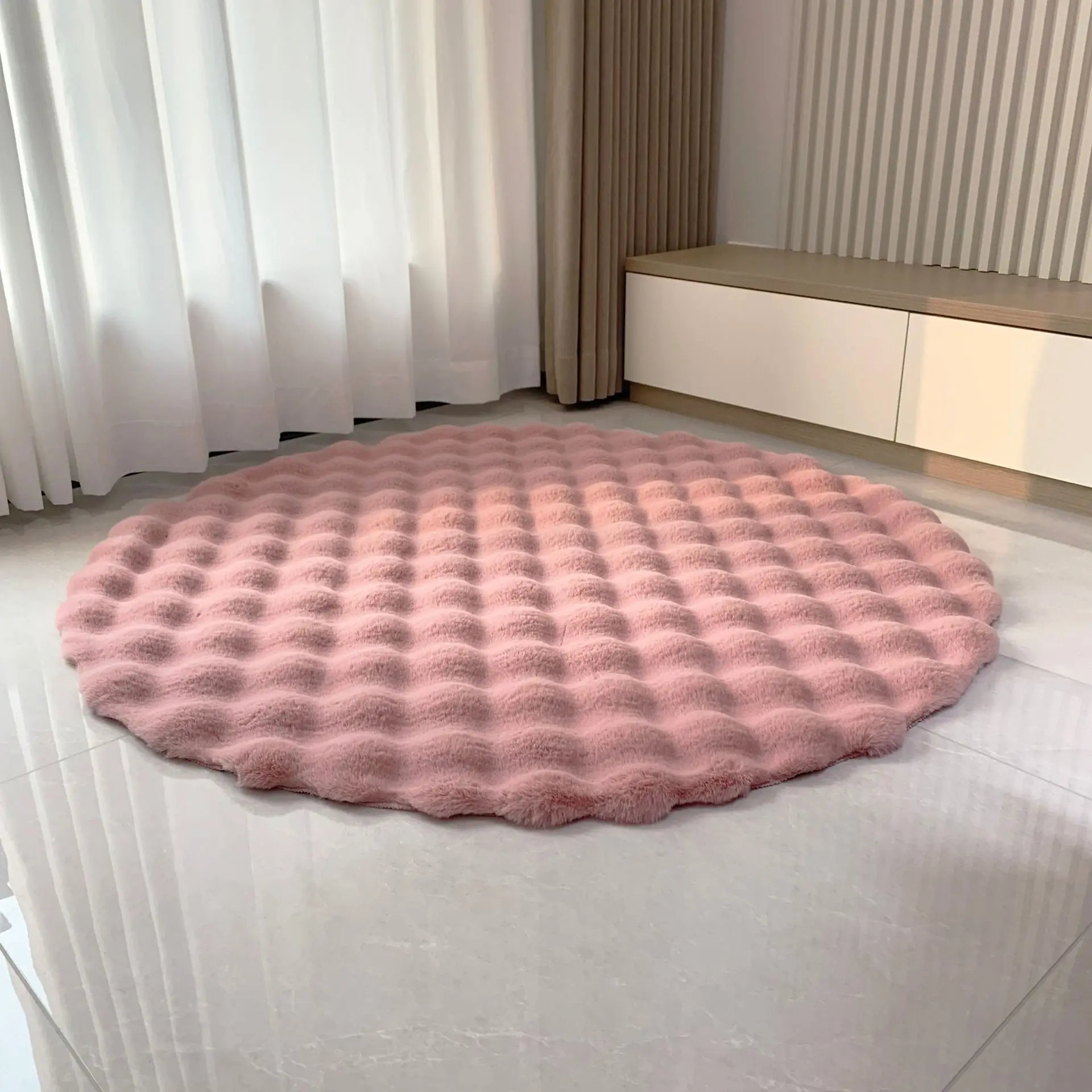Rabbit Hair Carpet For Kids Bedroom, plush rug, kids carpet, plush carpet, decorative carpet