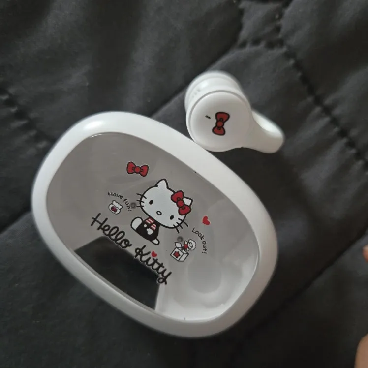 X53 Wireless Headphones Bluetooth Headset Smart Digital Display Volume Adjustment Cute Cartoon Ear Clip Wearing Comfortable photo review