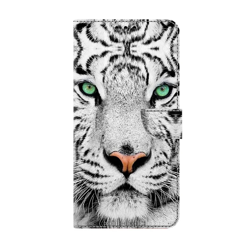 3D Flower Painted Leather Wallet Phone Case with Card Slot