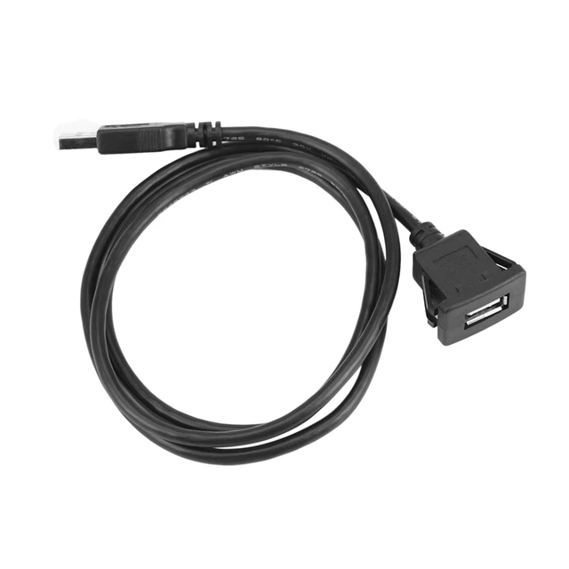 1m Socket Câble USB 3.0 Auto Car Flush Mount Mâle à Femelle Rallonge Cordon  Tableau de bord Panneau Square A