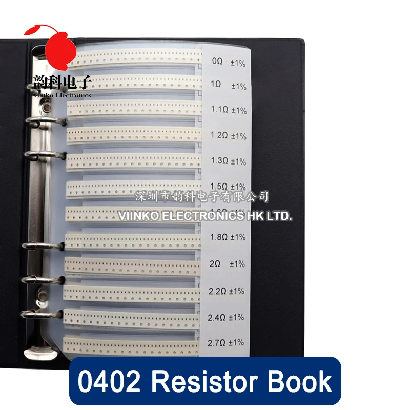 0402 Smd Resistor Sample Book 1 Tolerance 170valuesx50pcs=8500pcs