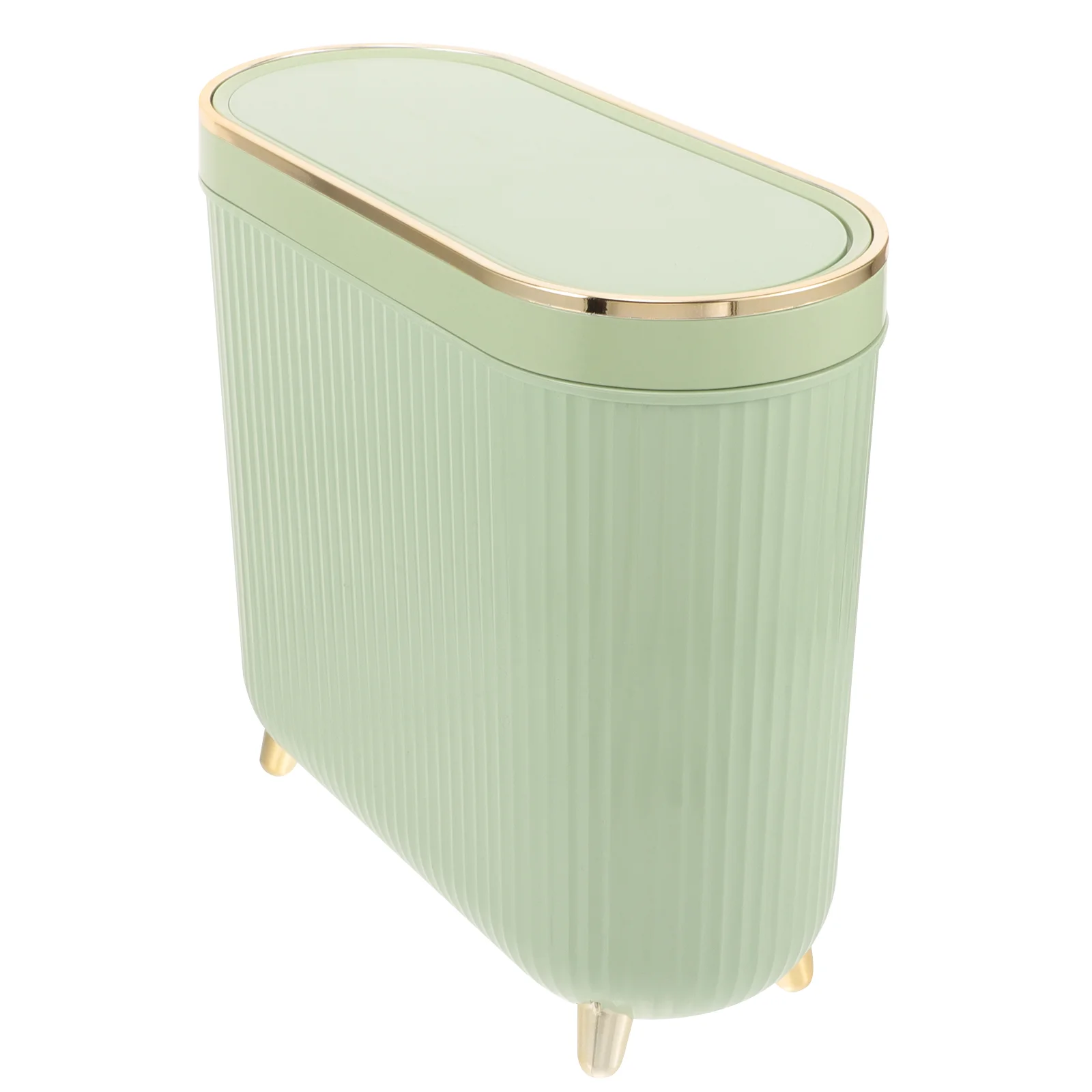 

Trash Can Crevice Under Sink Cans for Bathroom Outdoor with Lid Bedroom Narrow Office Supply