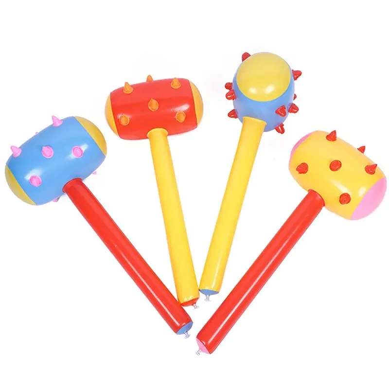 Inflatable Toy Kid Donut Inflatable Stick Air Hammer Toy 80CM Party Games Outdoor Carnival Toys
