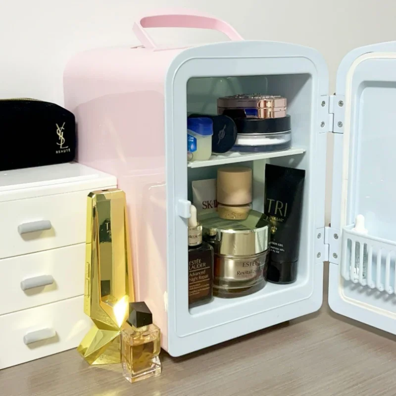 Mini Portable Fridge, USB Charging, Capacity 4L, Suitable for Cosmetics, Car, Kitchen, Home, Picnic, Camping, Keep Fresh