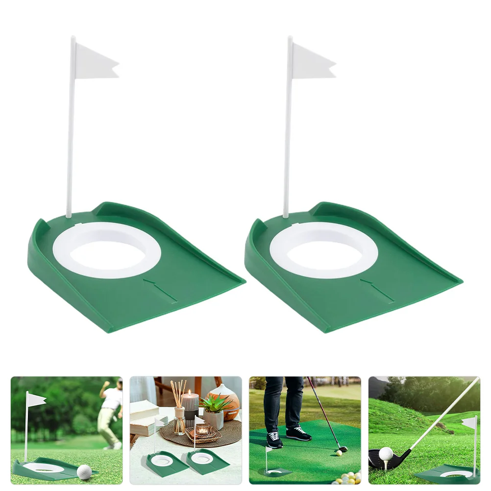 

2 Pcs Golf Putting Disc Practice Hole Indoor Balls Cup Golfs Training Aid Exercise Accessories Cups Equipment Regulation