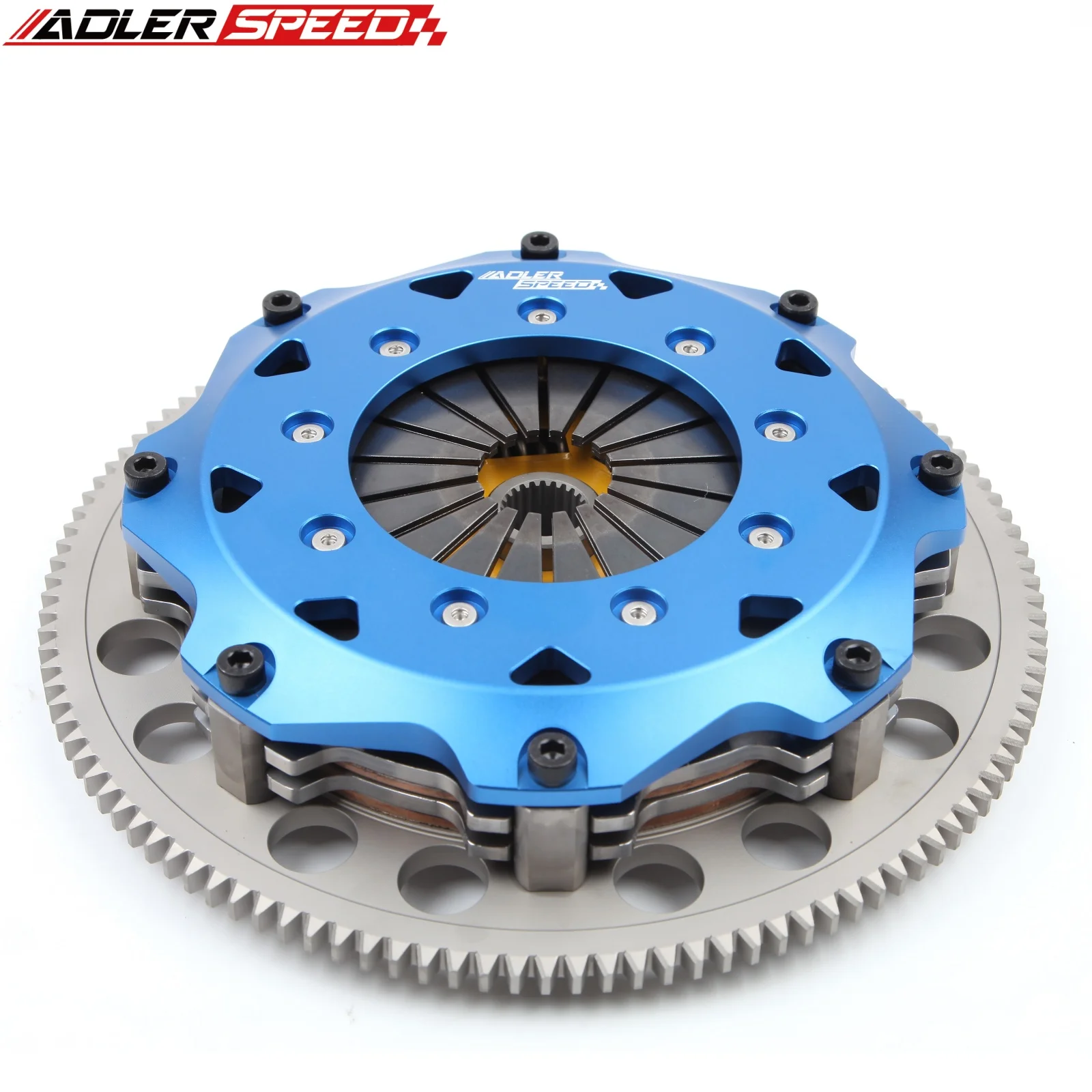 ADLERSPEED 215MM 8.5인치 스프링 클러치 트윈 디스크/ 레이싱 트윈 디스크 클러치 & 플라이휠 (혼다 어코드 프렐루드 H22 H23 F22 F23 용)
