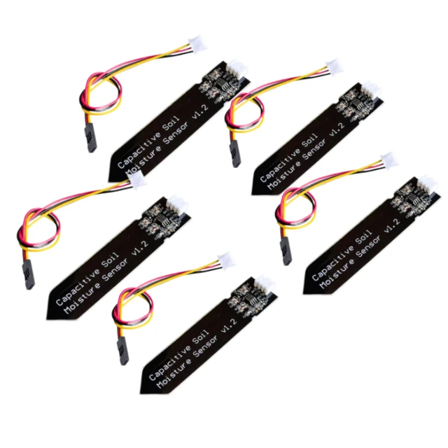 1/3/5pcs Capacitive Soil Moisture Sensor Corrosion Resistant for Arduino Moisture Detection Garden Watering DIY