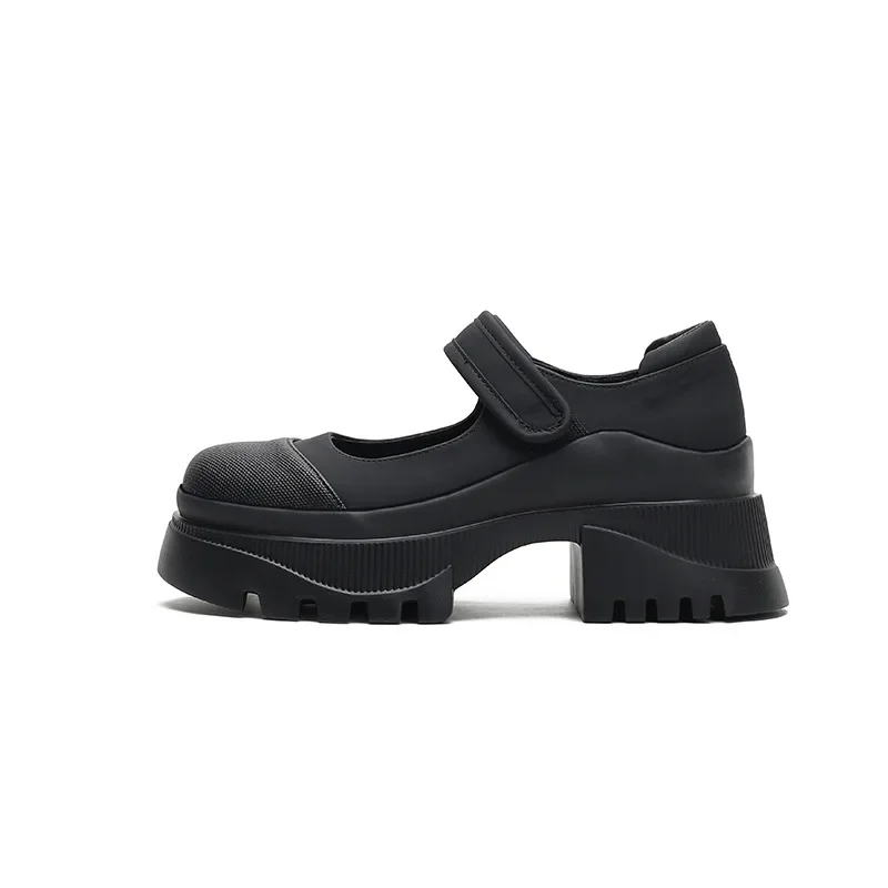 

2023 New Genuine Leather Thick Sole Mary Jane Single Shoes