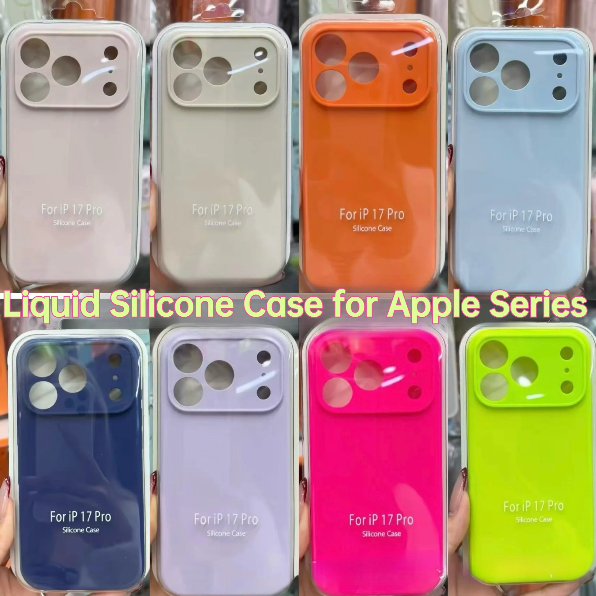 Premium Liquid Silicone Anti-Drop Phone Case with AI Camera Button Protection