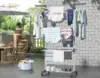 NEW Clothes Drying Rack, Oversized 4-Tier(67.7" High) Foldable Stainless Steel Movable Drying Rack with 4 castors 2