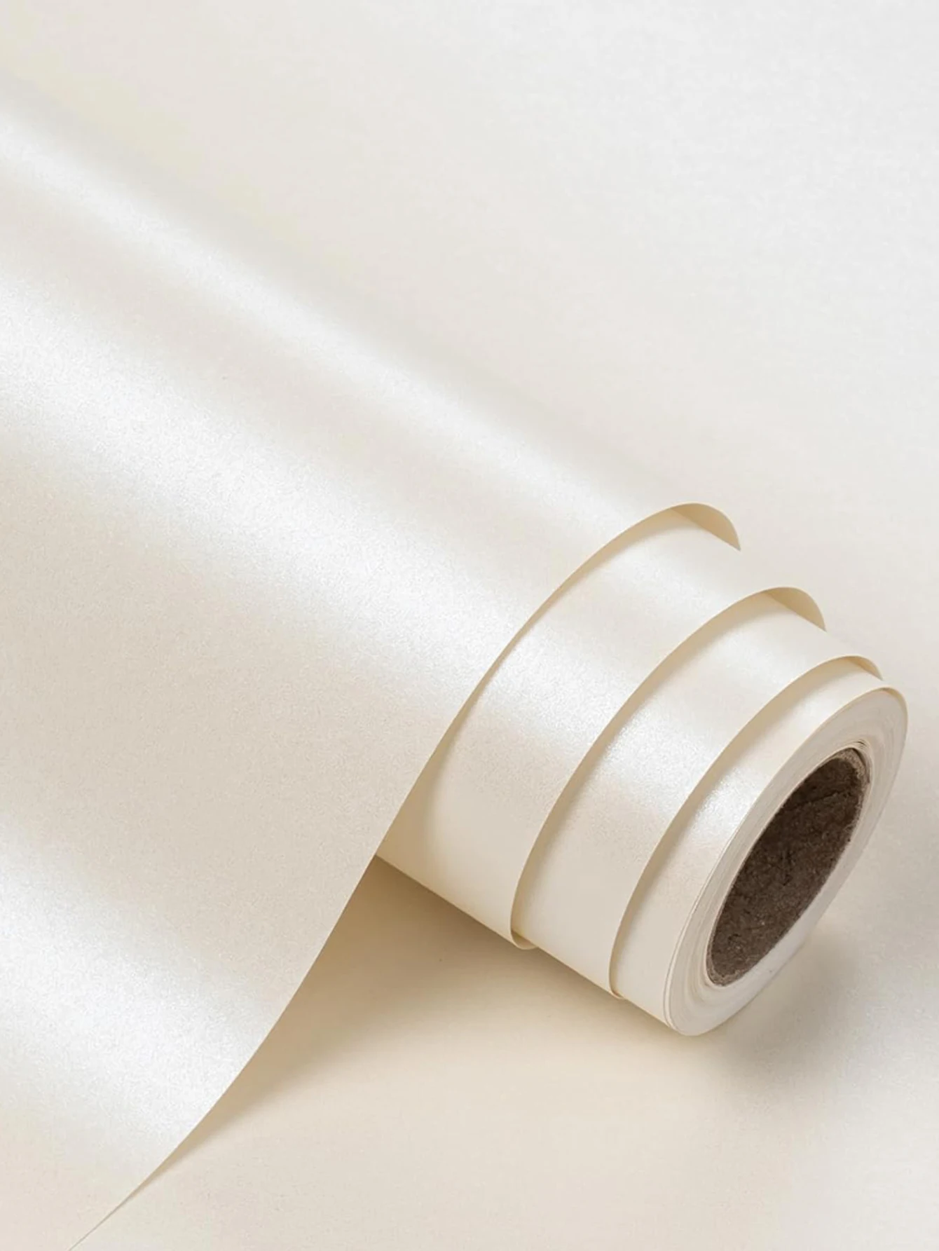 1 Rolle weißes, mattes Geschenkpapier, Geschenkpapier, perlmuttartiges, milchig-weißes Verpackungspapier, Geburtstagsgeschenkpapier, Weihnachtsdekoration – Detail 1