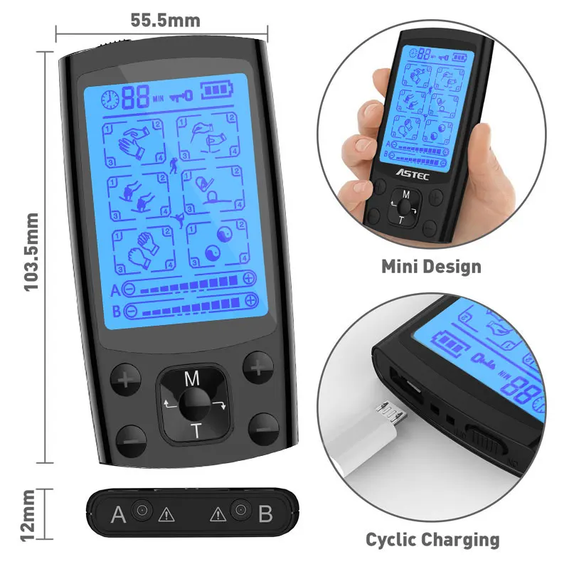 TENS Electric Massage Electroacupuncture EMS Muscle Stimulat Body Muscle Massager Pain Relief Electric Tens Physiotherapy