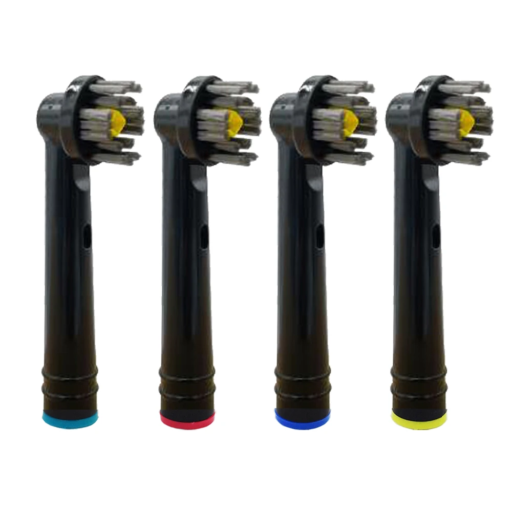 4pcs Bamboo Charcoal Toothbrush Heads 3d Whitening Replacement Brush