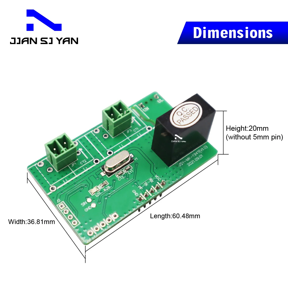 JSY-MK-194T Two Way Open CT Two Ways Current Transformer Bidirectional Measurement PCBA Energy Meter power meter