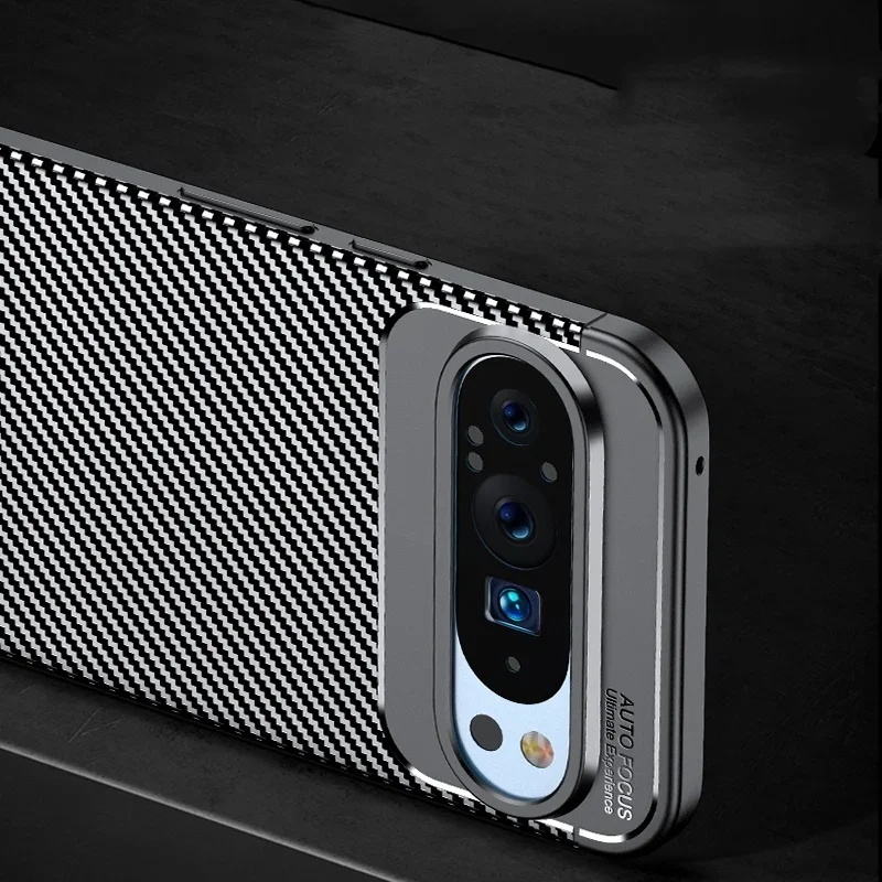 Premium Shockproof Carbon Fiber Phone Case - Soft TPU Silicone Cover