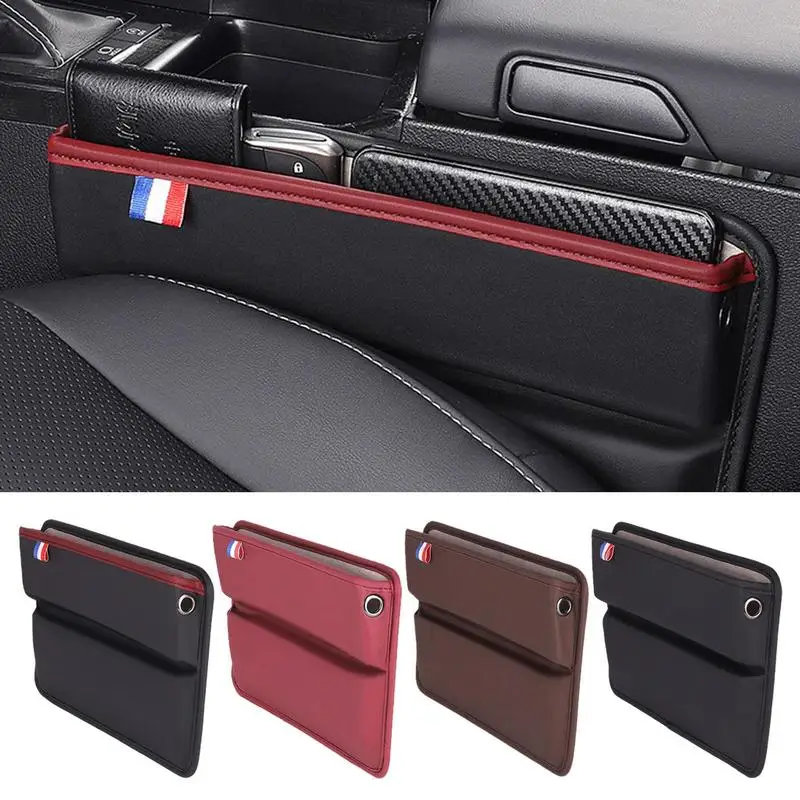 Multifunktions-Sitzlücke Aufbewahrung tasche für Autos itz Spalt füller mit  Telefon becher halter PU-Leder Auto Innenraum Spalt Organizer Box -  AliExpress