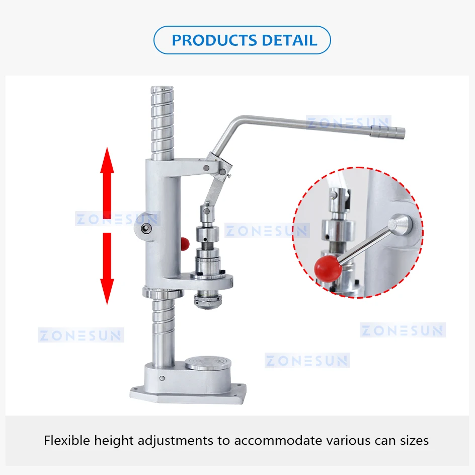 ZONESUN ZS-YG25 Manual Aerosol Can Capping Machine