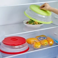 Microwave Splatter Cover Heating Folding Cover Silicone Fresh-keeping Cover Oil-proof Splash-proof Cover with Hook Cooking Lid - Image 4