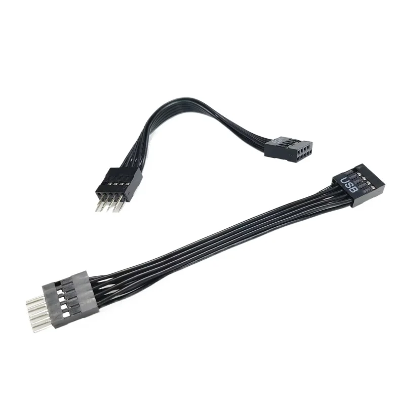 Cavo Di Prolunga USB 2.0 Da 9 Pin Maschio A USB A Maschio, 20 Cm, Per Collegamento Scheda Madre E Case PC