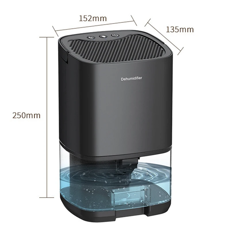 Promotion!Dehumidifier And Air Purifier 2 In 1 For Home For Room For Kitchen, Mute Moisture Absorbers Air Dryer White images - 6