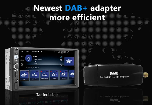 Auto GPS Empfänger DAB + Antenne mit USB Adapter Empfänger Für Android Auto  Stereo Player RDS DLS Empfänger Box Auto radio Antenne - AliExpress