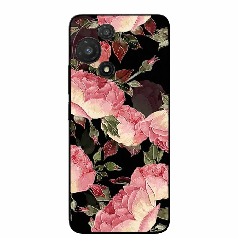 3D Cartoon Embossed Retro Silicone Case with Anime Bumper
