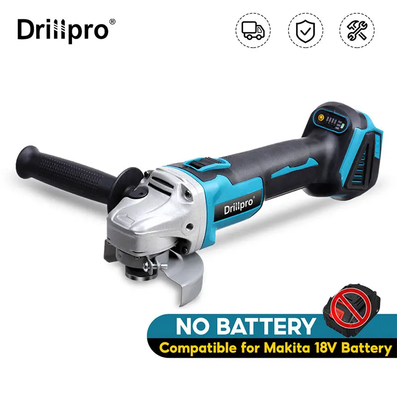 Utensili Elettrici Senza Cordone Della Macchina Per La Frantumazione Di Velocità Variabile Della Smerigliatrice Angolare Senza Cordone Di 125/100Mm 4 