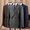 Stylish Men's Casual Blazer Herringbone Slim Fit Single Breasted Comfortable Jacket Men's Coat Double Breasted Blazer Men's Suit