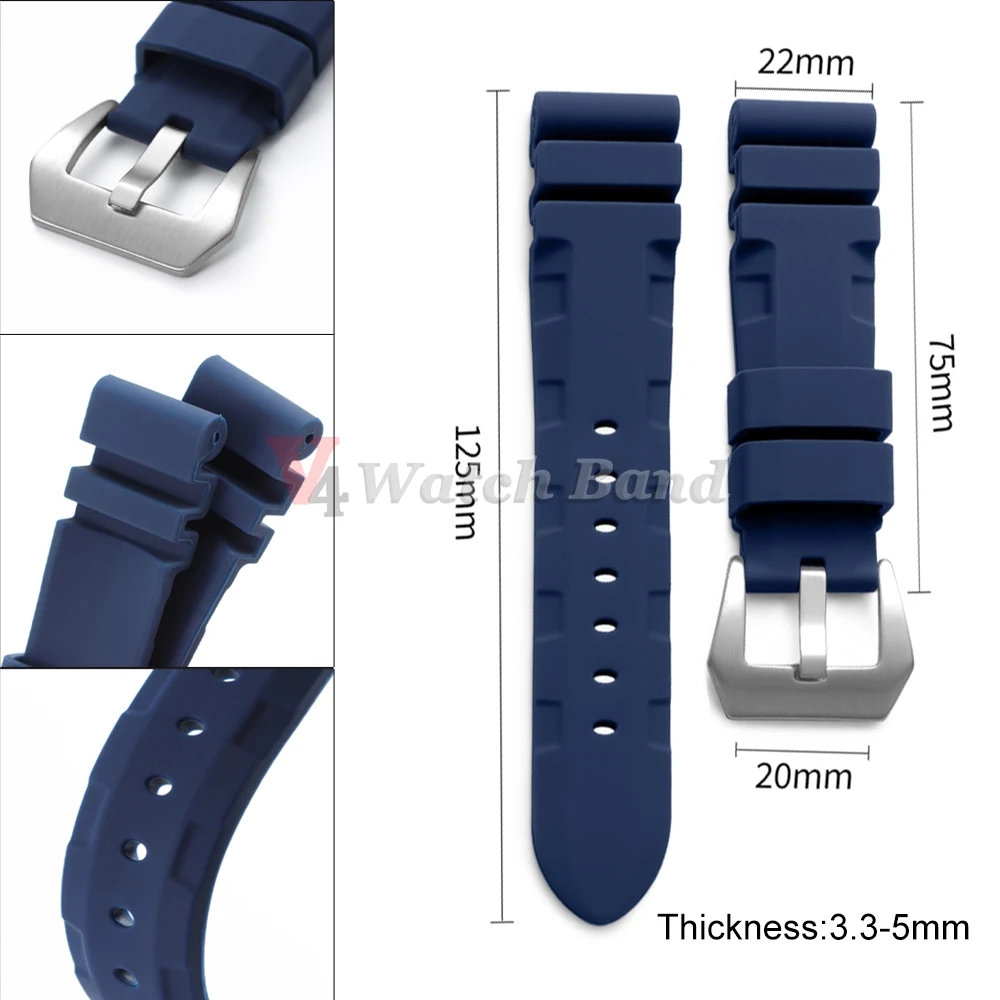 Premium Silicone Rubber Watch Strap - Soft Sport Bands