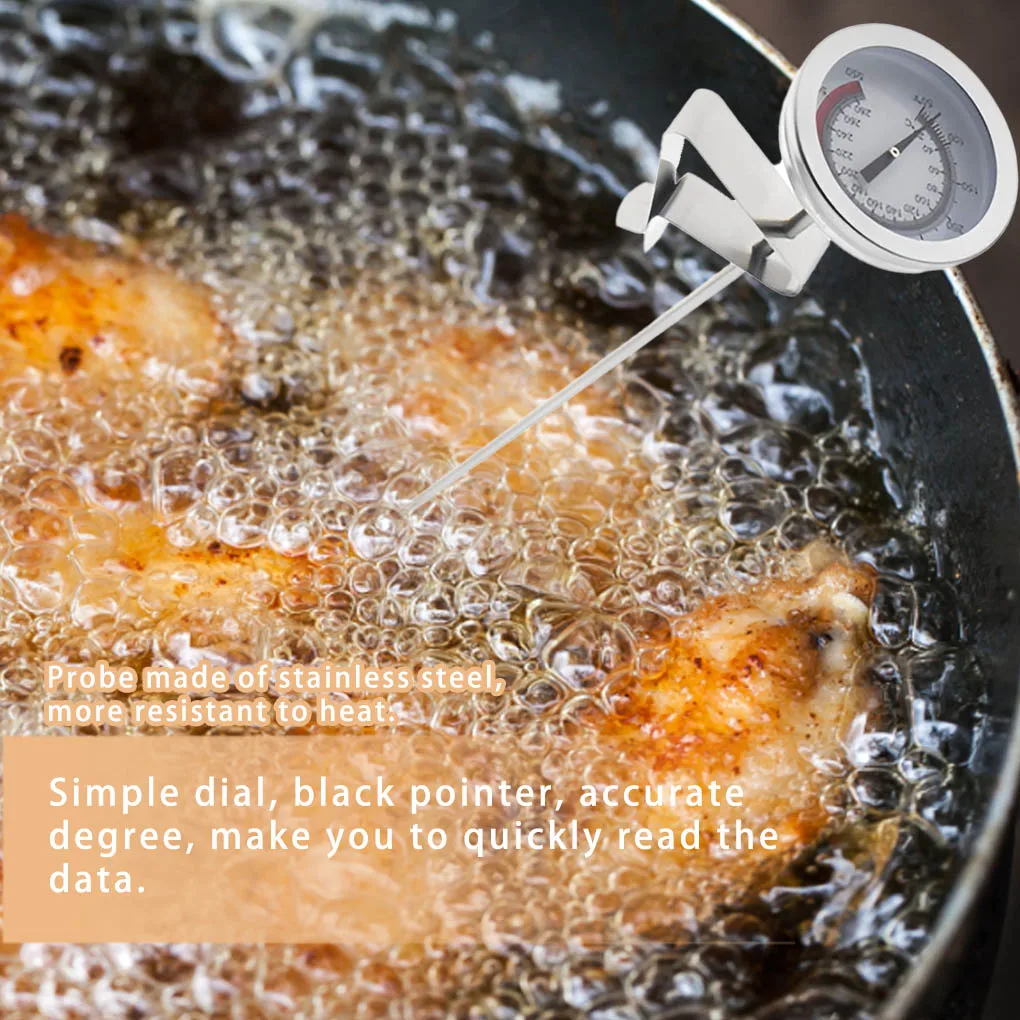 Stainless Steel Frying Oil Fryer Thermometer Fried Long Handle Deep Fry Kitchen Tools Household Supplies Gadgets 3