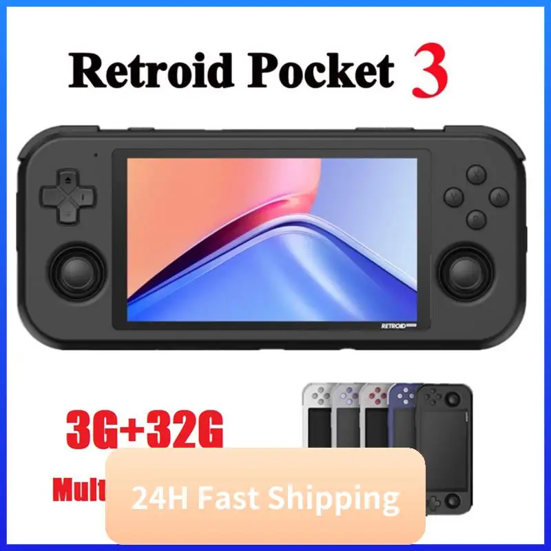 Retroid Pocket 3 Handheld Video Game Console 3G+32G 4.7 Inch Touchable IPS Screen Android 11 OS B