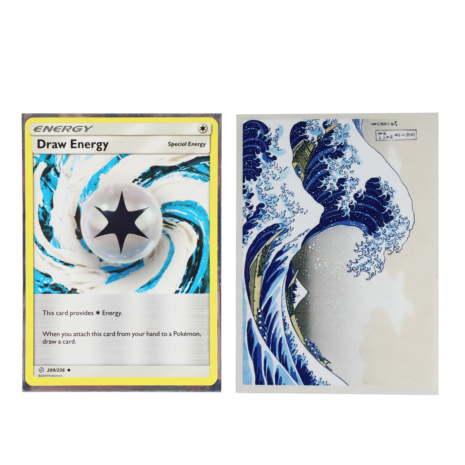 60PCS/BAG TCG The Great Wave Card Sleeves Japanese Style Card Protector TCG Shield Graphics Top Loader Color Sleeves YGO/PKM/MGT playing card cover playing card holder