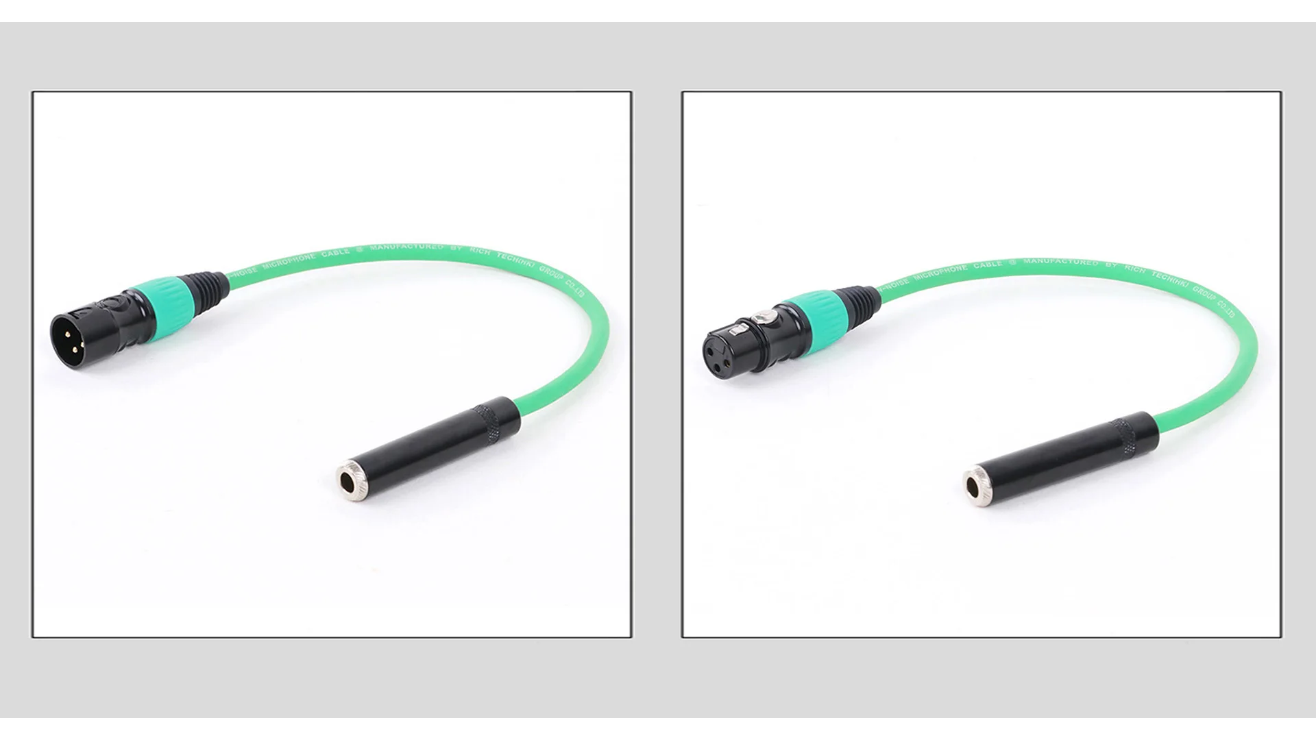 Bunte 6,35mm 0,3 Zoll Stereo trs Buchse zu 3pin xlr Buchse/Stecker Audio kabel für Gitarren mikrofone pa Systeme M-15M – Detail 4