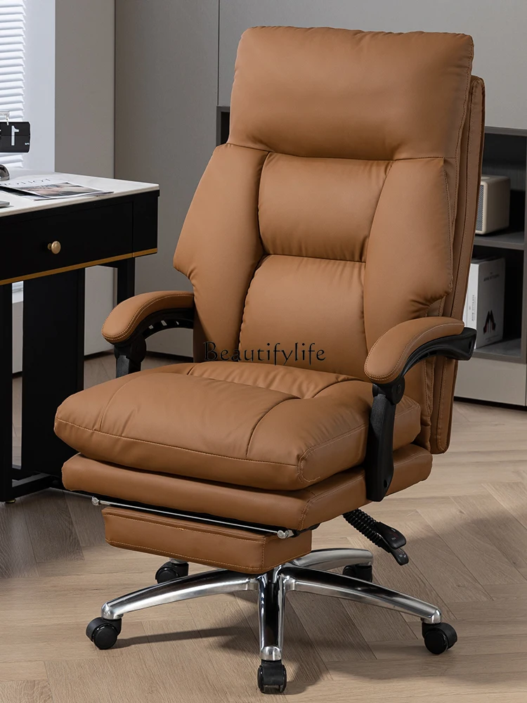 

Home Dormitory Sports Lazy Sofa Chair Genuine Leather Executive Chair