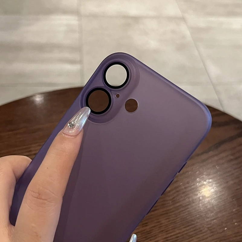 Ultra Thin Slim Matte Shockproof Phone Case - Clear Protective Cover