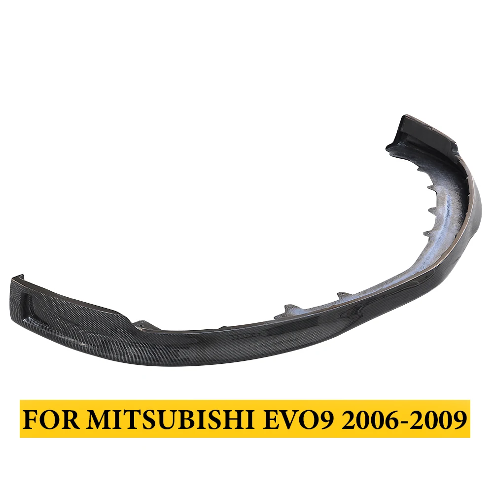 

For Mitsubishi EVO9 2006-2009 Carbon Fiber Front Bumper Lip Spoiler Auto Tuning