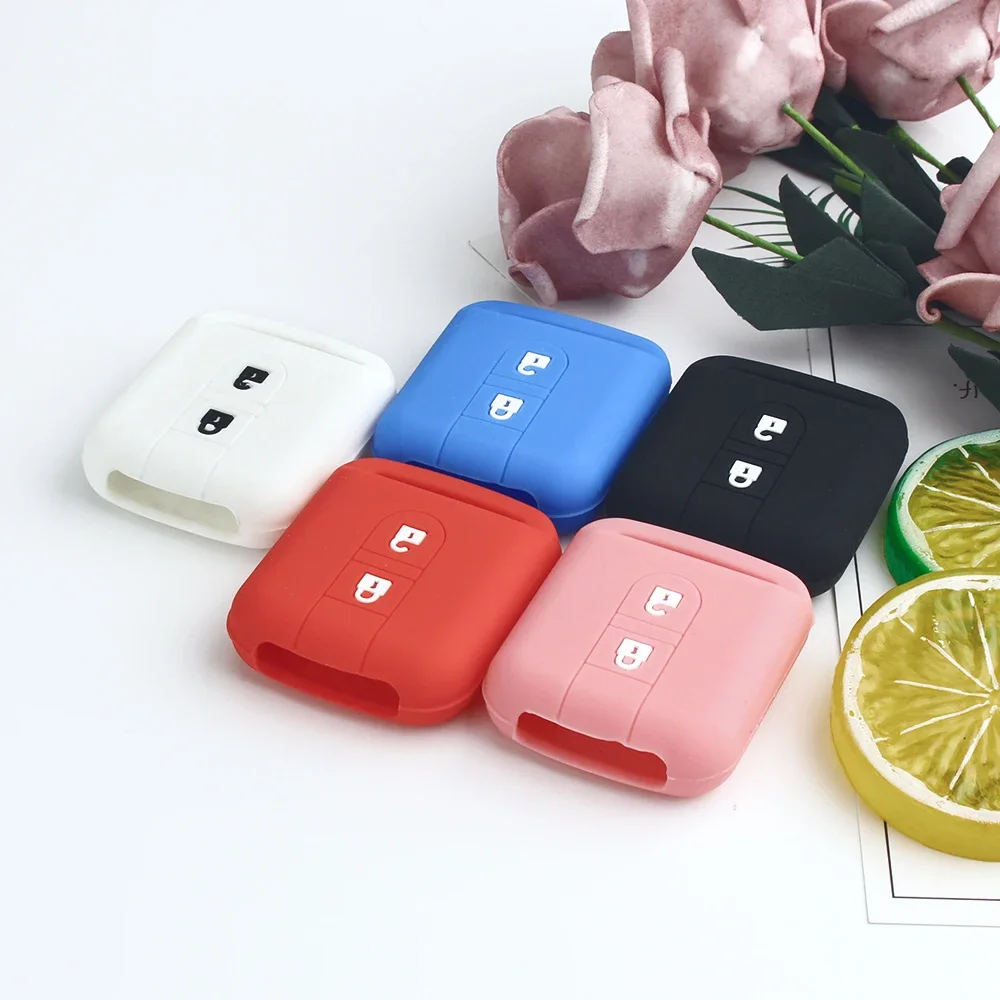 For Nissan Micra K12 Note Navara Qashqai J10 Primera Almera Sunny X-Trail Car Key Silicone Case Fob Rubber Cover 2 BT, key case cover,car key shell