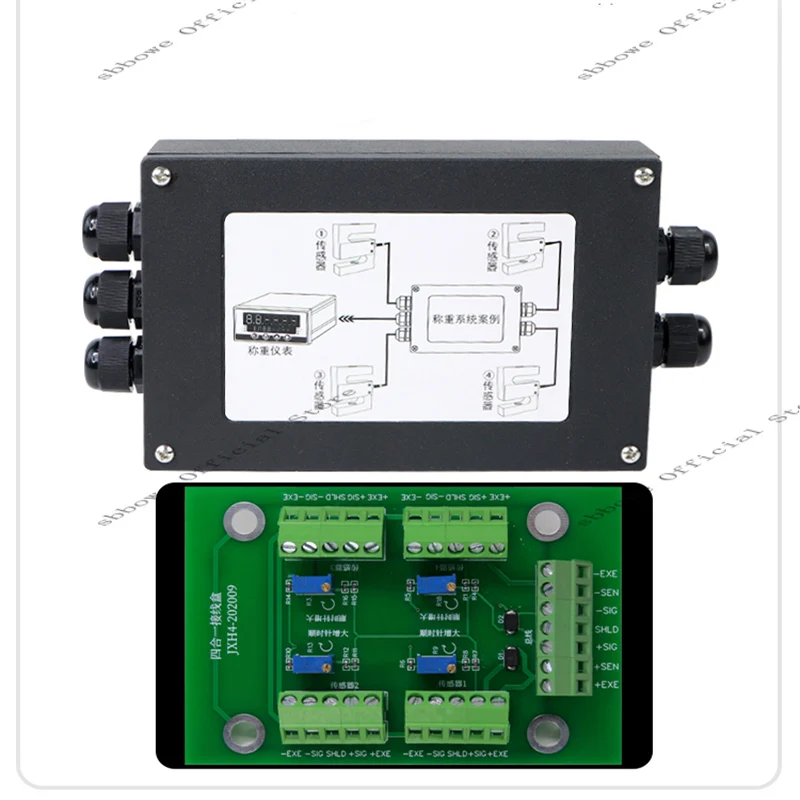 

Dy-jxh-s4 Pressure Weighing Sensor Junction Box Two Three Four In One Stainless Steel Junction Box Six In Eight In One