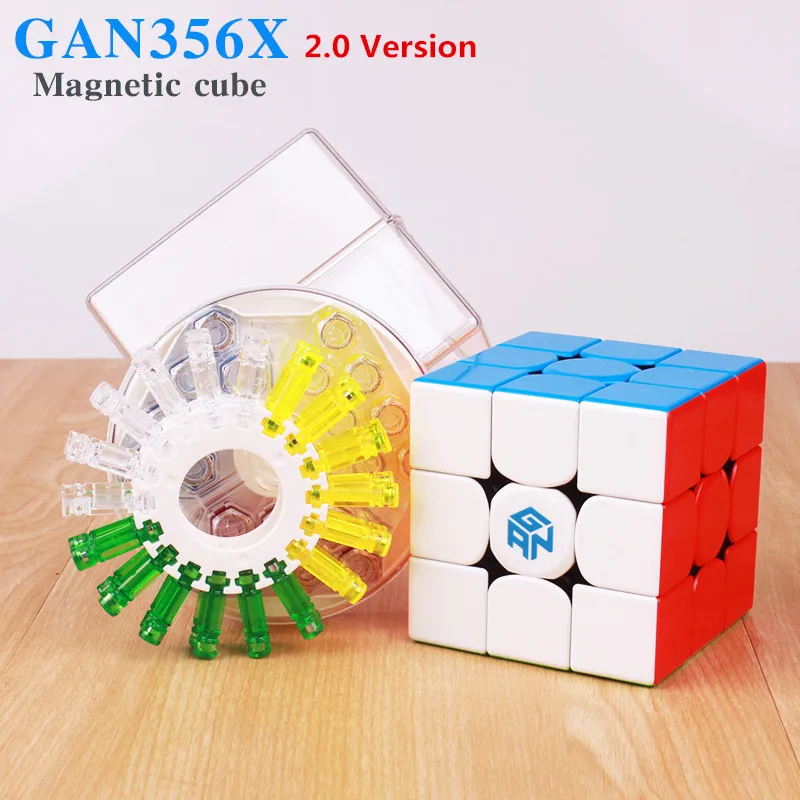 Gan 356 X V2 3X3X3 Magnetic Magic Speed Cube Gan 356X V2 Cubo Magico Gan Cube Fidget Toys Regali Per Bambini