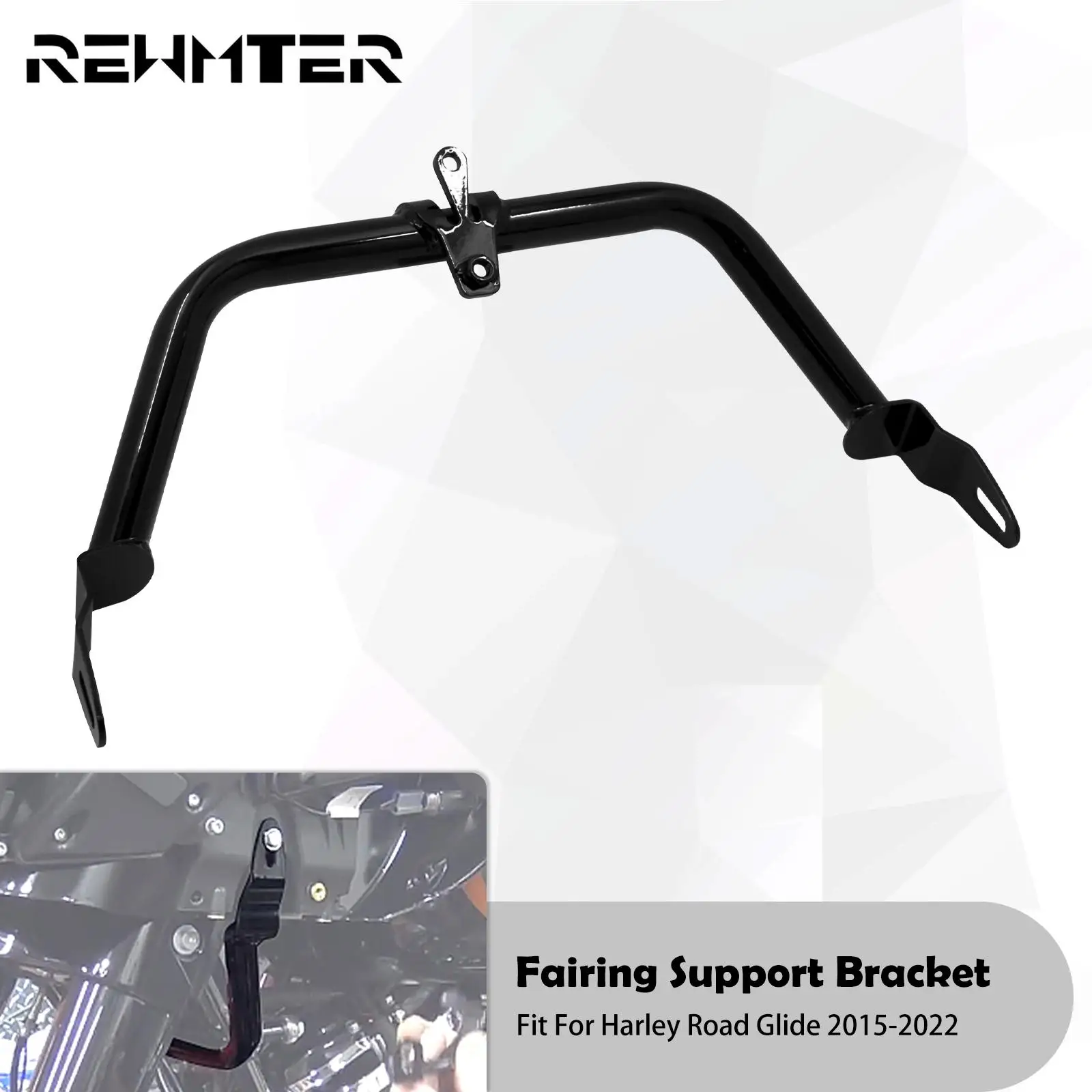 

Motorcycle Fairing Support Bracket Black For Harley Touring Road Glide Special FLTRXS FLTRX CVO Ultra FLTRUSE Limited 2015-2022
