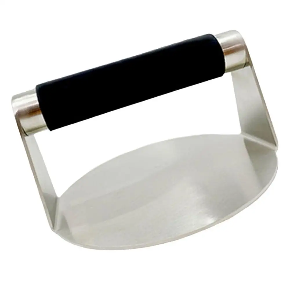 Stainless Steel Smash Burger Press Hamburger Patties Meat Masher Circular Meat Press Mold for Deli Meats Kitchen Accessories