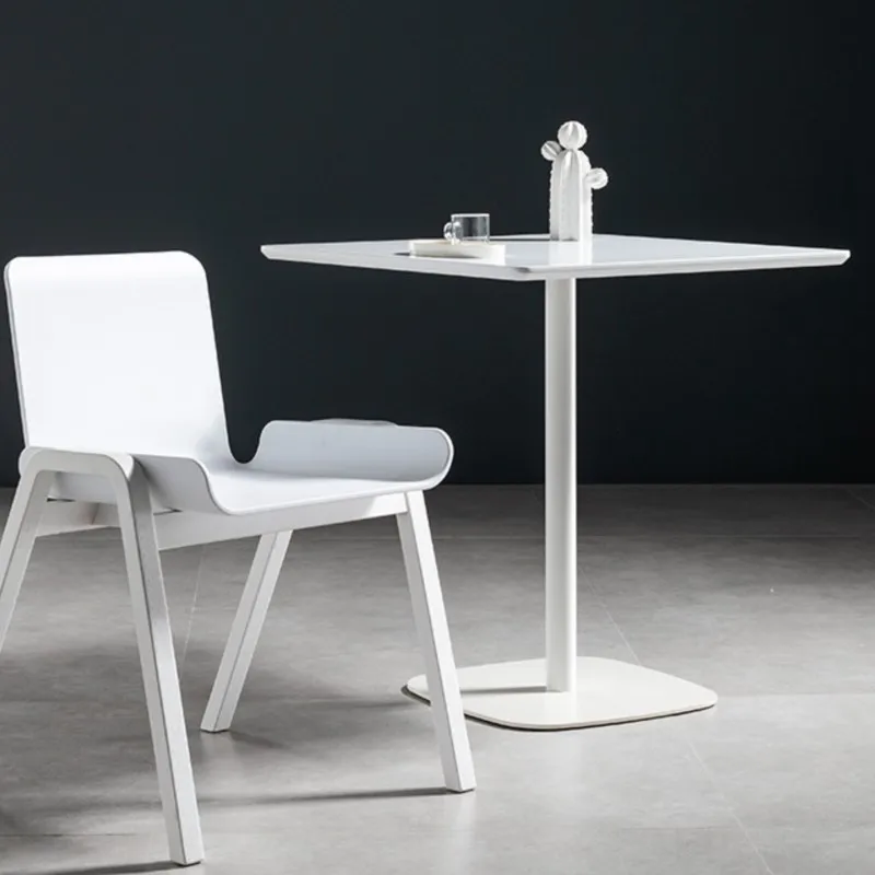 Scandinavian Simple Cafe Square Table Small Household Dining Table Balcony Leisure And Chairs Sehpalar Coffee Tables