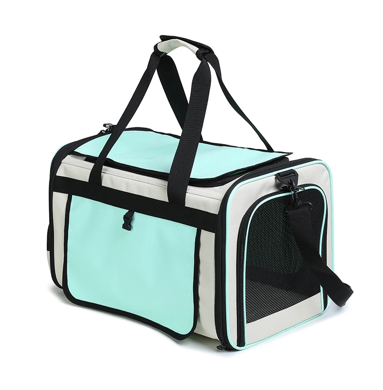 Cat Carrying Case Pet Dog Travel Carrier Soft-Sided Cat Bag Airline Approved Collapsible Carrier Dogs & Cats
