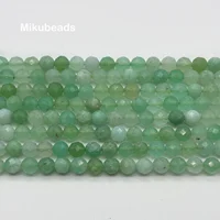 Wholesale Natural 5mm Rare A+ Chrysoprase Faceted Round Loose Beads For Jewelry Making DIY Bracelets Necklace Mikubeads 1
