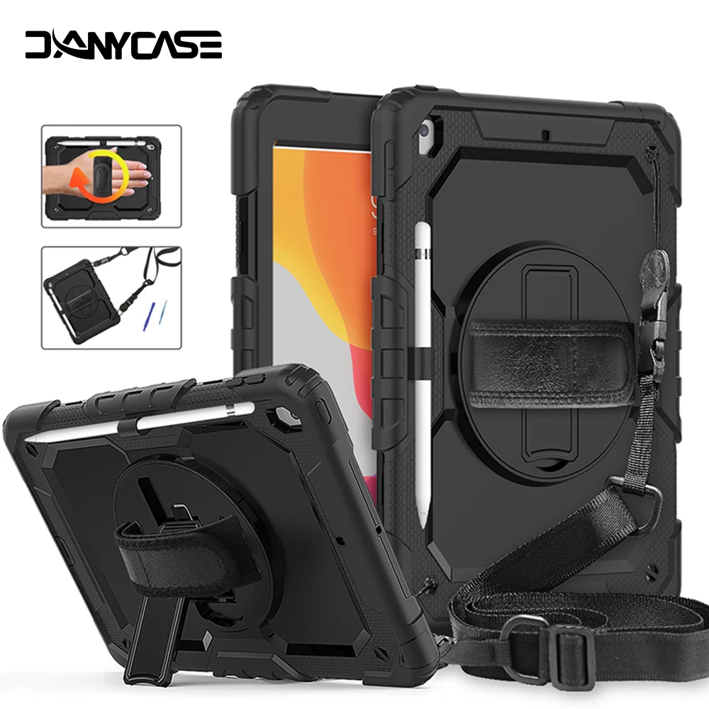 For iPad 9 8 7 6 Generation 2021 Case Protective Tablet Shockproof Airbag  Protection For Coque ipad 9eme generation Funda