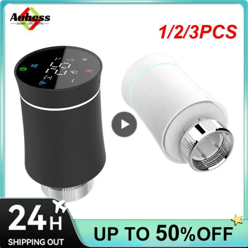 

1/2/3PCS Zigbee3.0 Voice Control Smart Thermostat Wireless Remote Control Trv Temperature Controller Programmable