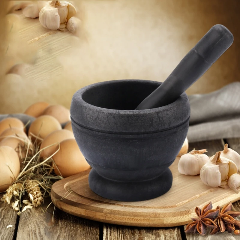 New Traditional Plastic Mortar Pestle Khal Batta Hamam Dasta Spice Herb Grinder Gift